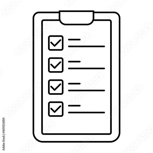 Checklist document outline icon