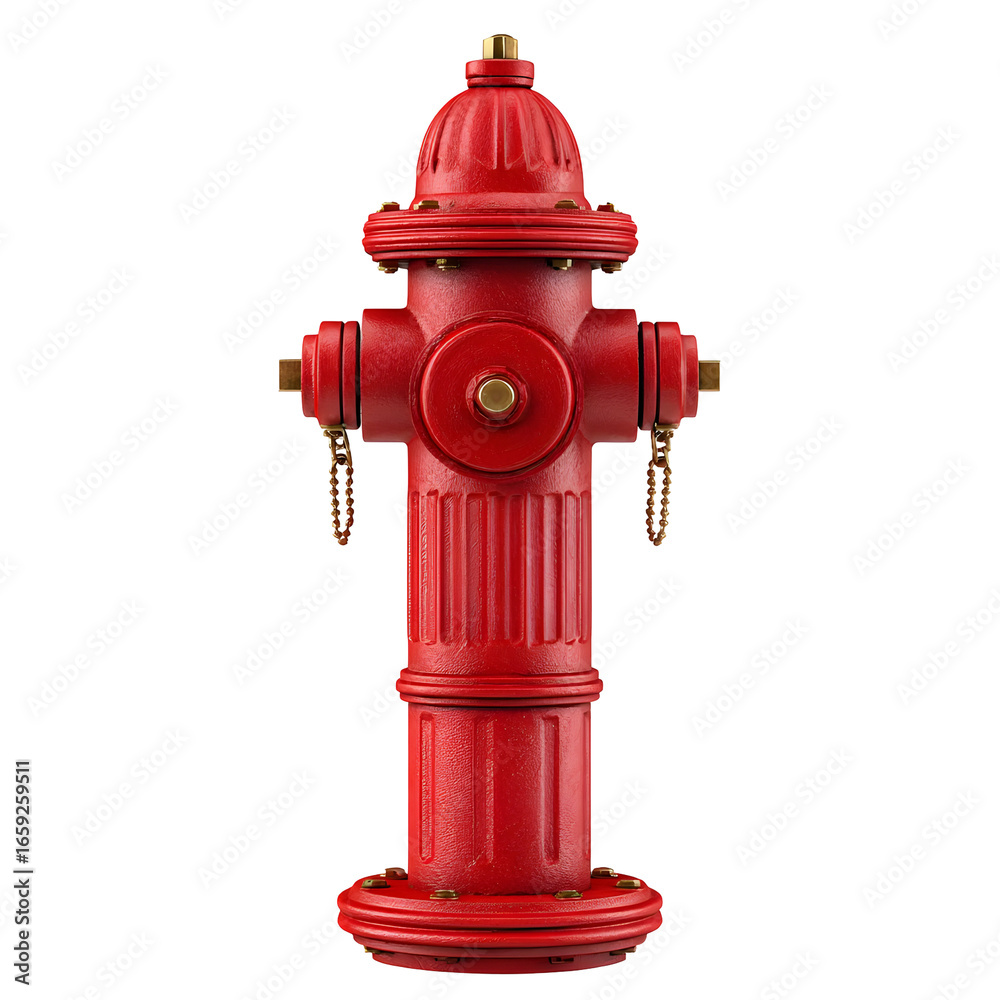 Fototapeta premium Red fire hydrant studio shot
