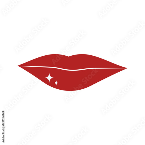 lip  logo icon illustration flat