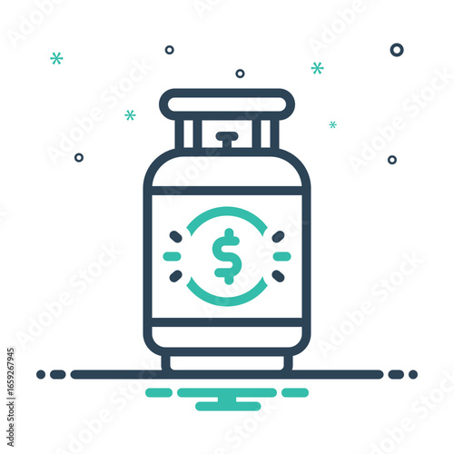 Mix icon for gas price