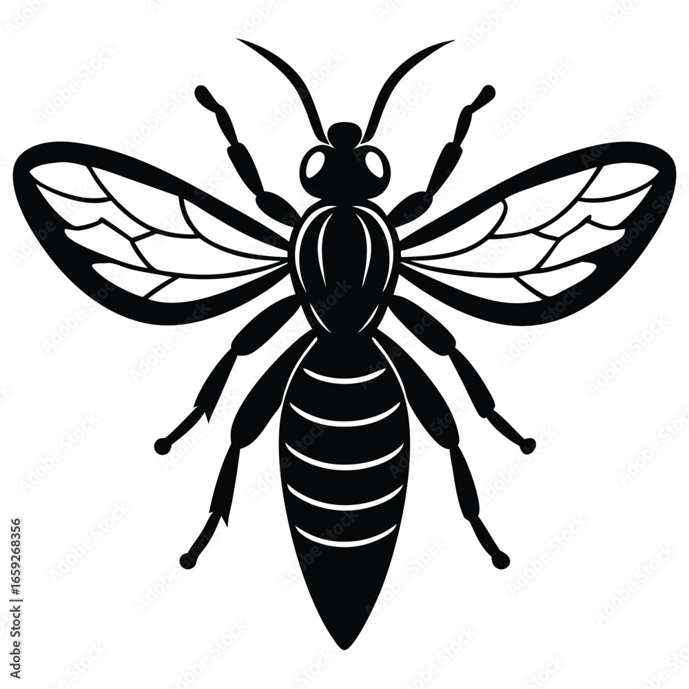 Obraz premium wasp vector