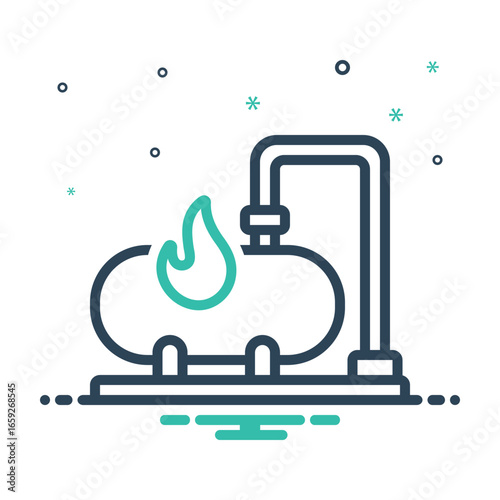 Mix icon for gas tank