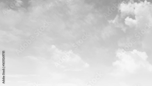 Cloudy sky with heavy clouds in a bad weather. White sky background. Vector 
