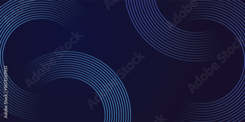 abstract dark background with glowing lines circles