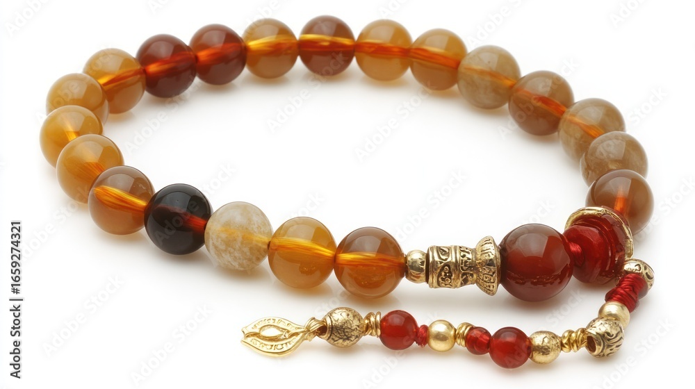 Obraz premium Colorful beaded prayer beads (1)