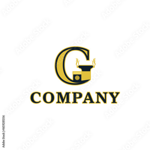 Garage letter G. Modern, unique, simple.