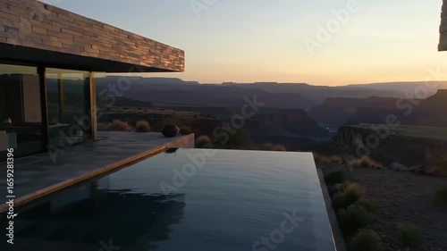Wallpaper Mural Stunning Modern Home Overlooking Grand Canyon Sunrise Torontodigital.ca