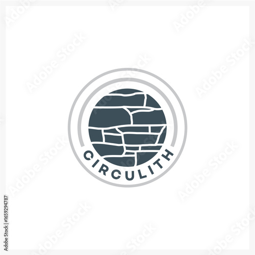 ChatGPT said:

Circular stone wall pattern logo design with modern typography