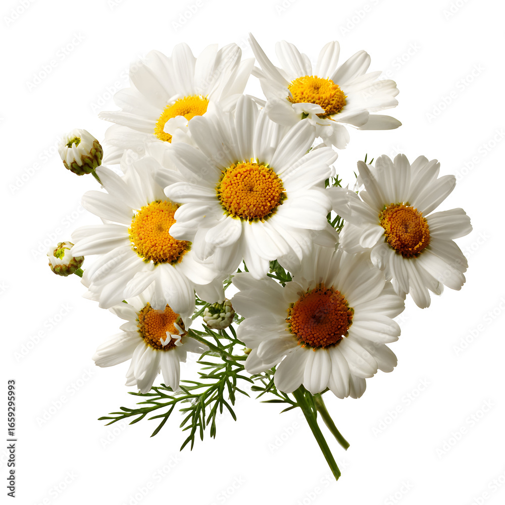 Fototapeta premium White daisies bouquet arrangement