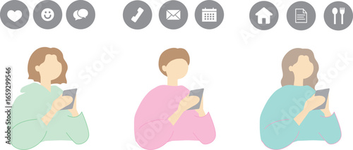 スマートフォンでコンタクトセット