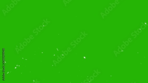 Moving Particles Overlay Green Screen | Dynamic VFX, Flowing Particle Effect