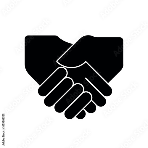Friendship Icon. Shake Hand, Relationship. Connect, Deal. 