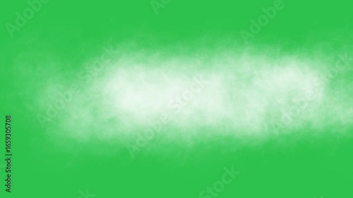 Smoke on green screen background motion graphic effects. 