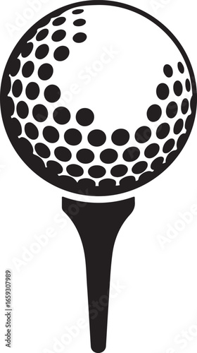 golf ball on tee