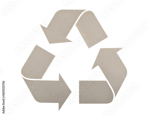 Flat recycling symbol PNG with transparent background, eco-friendly design.