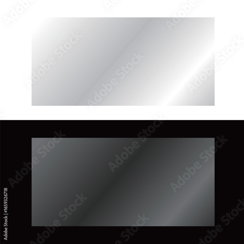 Transparent square glass with reflective shine