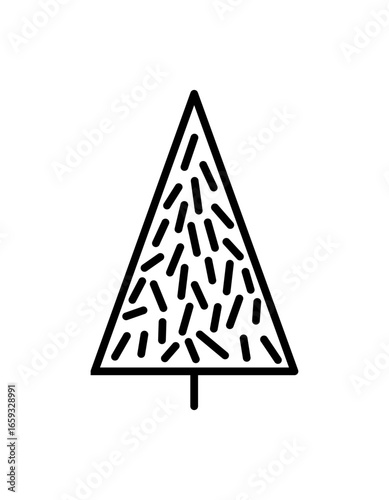 abstrakter, moderner Weihnachtsbaum