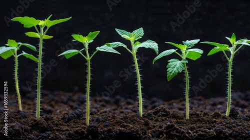 Time lapse showcasing tomato plants evolving back to their wild, primitive ancestors over time