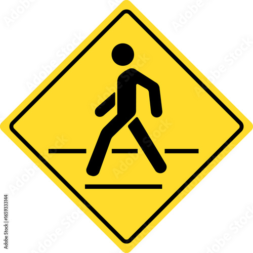 Pedestrian crossing sign,Pede...