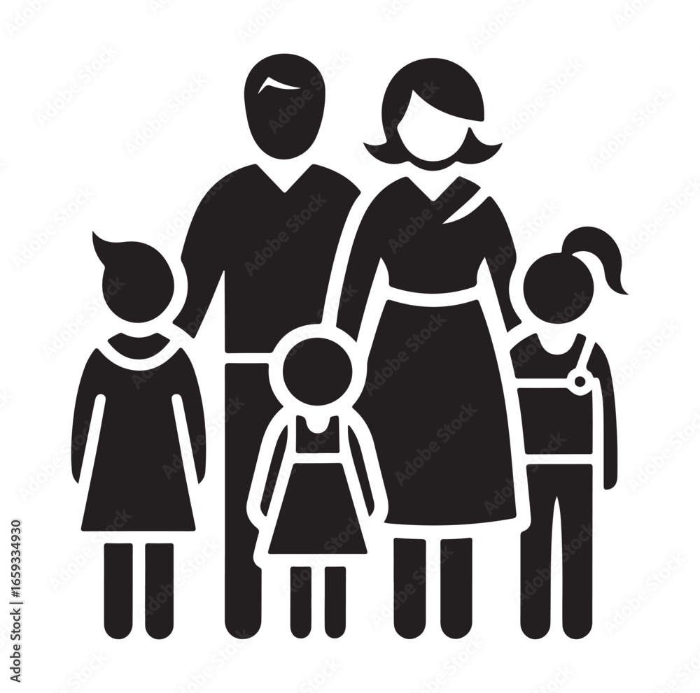 Family man and women grouping people avatar icon vector99 Family man and women grouping people avatar icon vector99