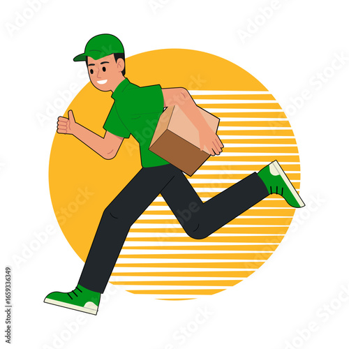 Illustration Delivery Vector Human Design Assets