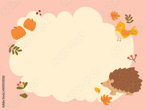 Whimsical woodland borders with adorable animals. Charming hand-drawn frames with forest animals and seasonal elements, ideal for invitations, posters, baby shower cards, and educational materials.