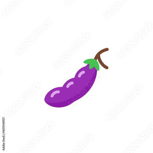 Vibrant Purple Pea Pod Fresh, Healthy, and Delicious Vegetable Icon