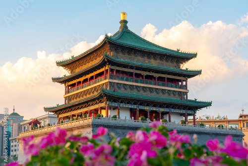 Fotografi Xi'an Bell Tower, China