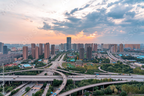 Obraz na plátne Overpasses in Xi'an, China