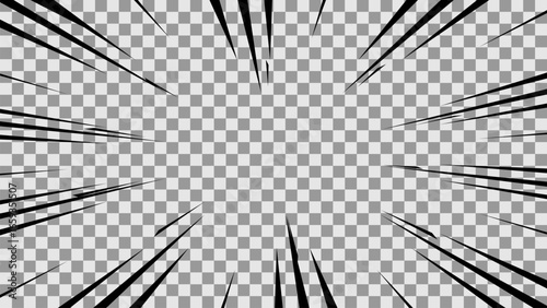 comic flash explosion tranparents backgound