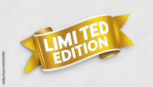 Gold Ribbon Limited Edition Text Graphic image 1