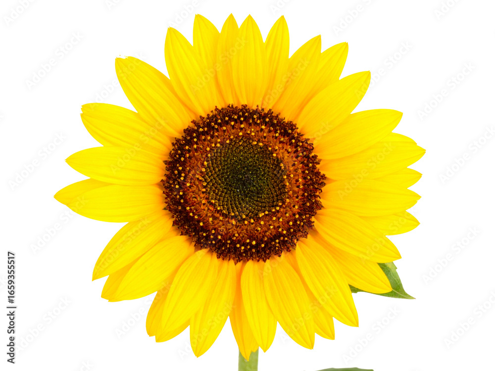 Fototapeta premium sunflower isolated on white background