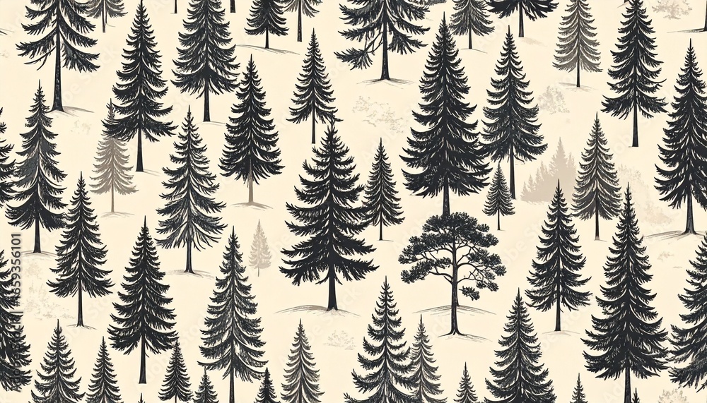 Obraz premium Minimalistic Nature-Inspired Patterns