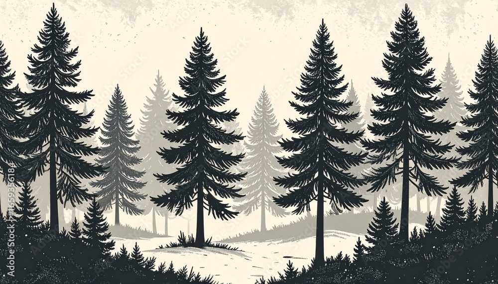 Obraz premium Minimalistic Nature-Inspired Patterns