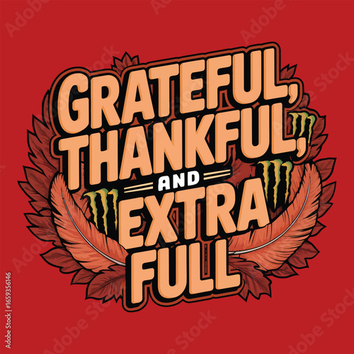 Thanksgiving wishing Card vector design.