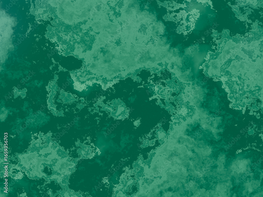 Fototapeta premium Detailed green marble texture with a blend of dark and light patterns.