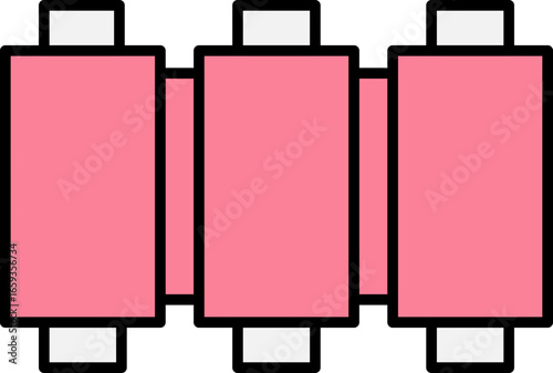 Cow Farm and Dairy Product Line Icons – Meat, Milk, and Agriculture Vector Set