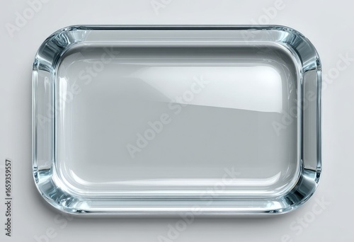 Clear glass rectangular tray (1)