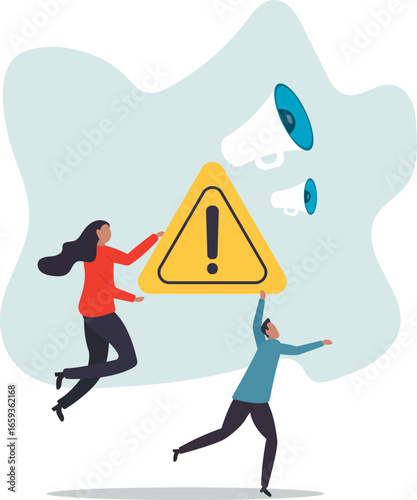 Important announcement, attention or warning information, breaking news or urgent message communication,about a man and his life.