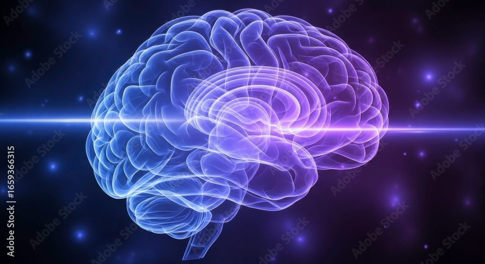 Obraz premium Brain Power: Neural Networks and Cognitive Function