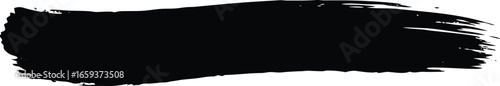 Watercolor Brush Stroke Divider Vector Silhouette
