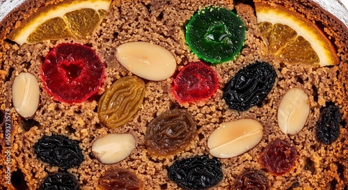 Delicious fruitcake cake dessert holiday baking christmas cake fruit nuts raisins orange candied homemade sweet 100 christmas day