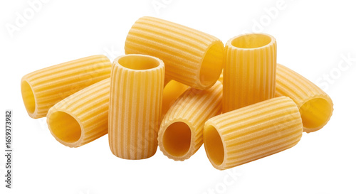 Photos Isolated Rigatoni Pasta Pile