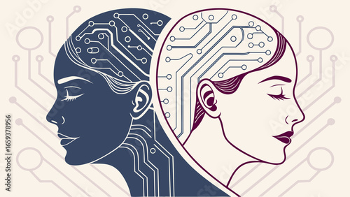 vector illustration of a woman