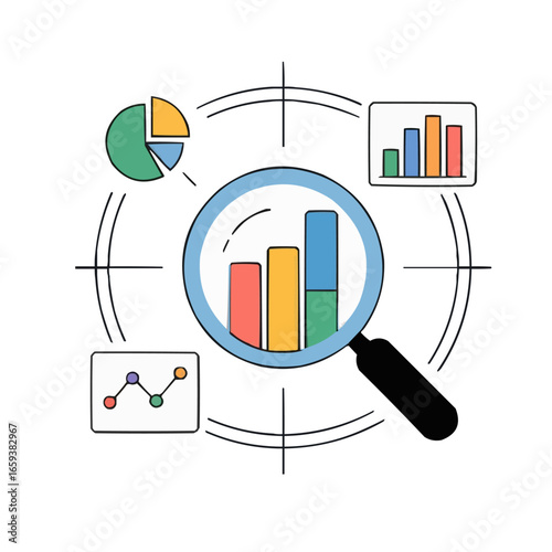 Business, analytics outline icon set. corporate, data analysis icons 