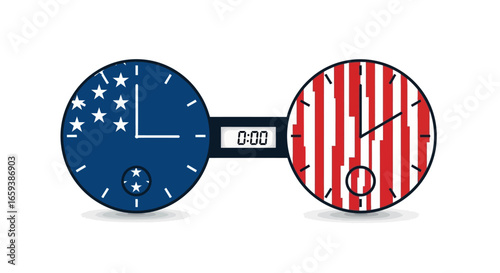 American Time A Dual Clock Design Concept