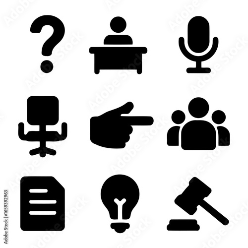 Diverse Icon Set: a comprehensive collection of professional symbols meticulously designed, perfect for use in various applications, offering versatile representation across different contexts.