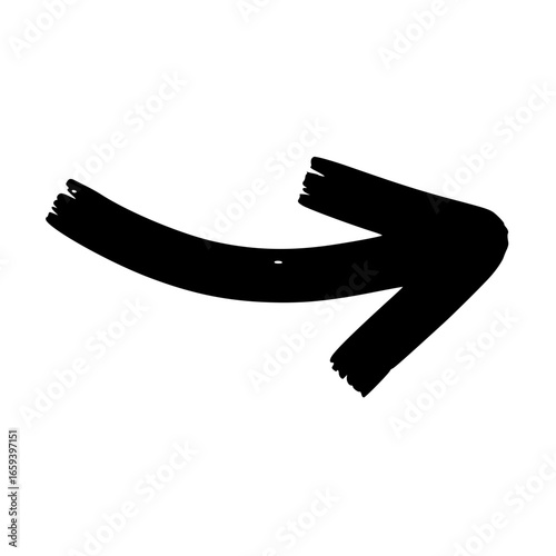 hand drawn vector arrow