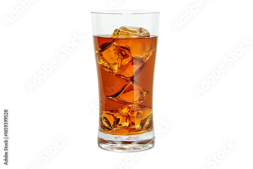 Wallpaper Mural Beverage glass of cola with ice cubes isolated on transparent background Torontodigital.ca