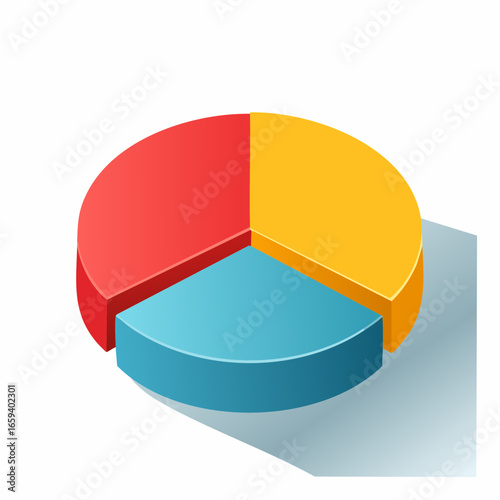 Analyzing global disparity financial pie chart showing wealth distribution